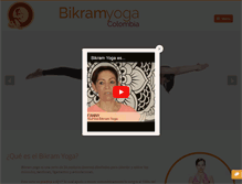 Tablet Screenshot of bikramyogacolombia.com